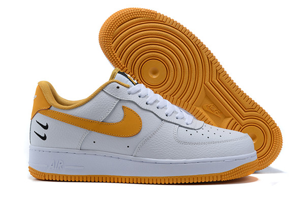 Men's Air Force 1 White/Yellow Shoes 0136 Men's Air Force 1 White/Yellow Shoes 0136